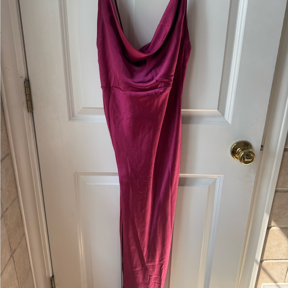 Lioness Magenta Cowl Neck Dress